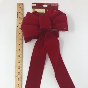 4X Lot of Holiday Living Red X-mas Bows #0604786